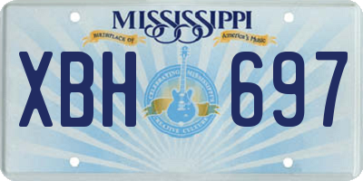 MS license plate XBH697