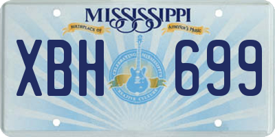 MS license plate XBH699