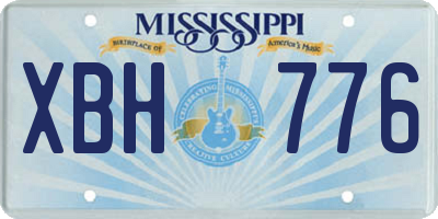 MS license plate XBH776