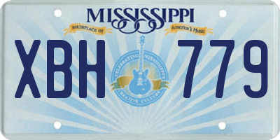 MS license plate XBH779