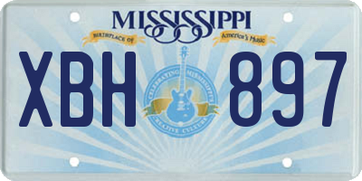 MS license plate XBH897