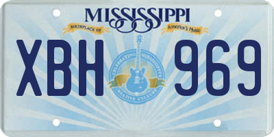MS license plate XBH969