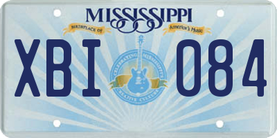 MS license plate XBI084