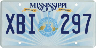 MS license plate XBI297