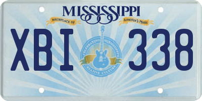 MS license plate XBI338