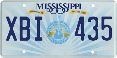 MS license plate XBI435