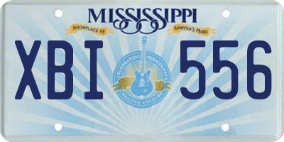 MS license plate XBI556