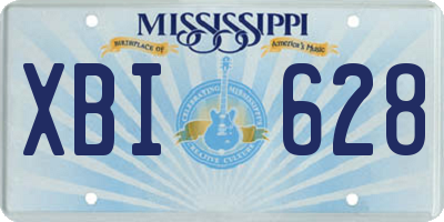 MS license plate XBI628