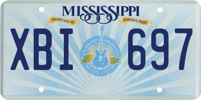 MS license plate XBI697