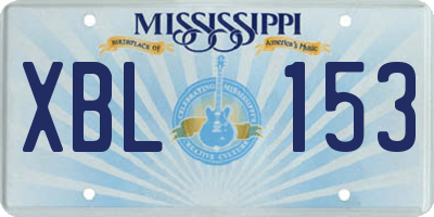 MS license plate XBL153