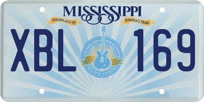 MS license plate XBL169