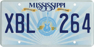 MS license plate XBL264