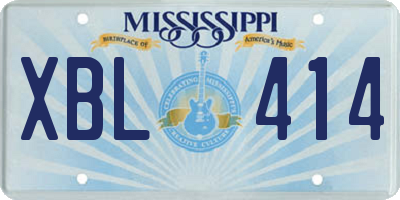 MS license plate XBL414