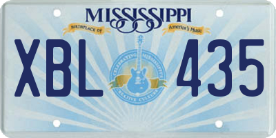 MS license plate XBL435