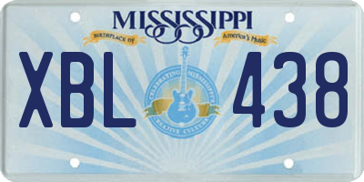 MS license plate XBL438