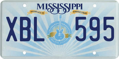 MS license plate XBL595