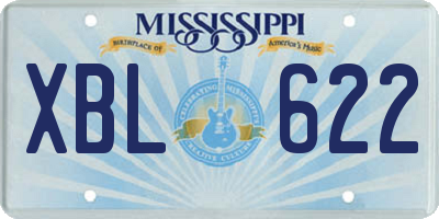 MS license plate XBL622