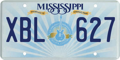 MS license plate XBL627