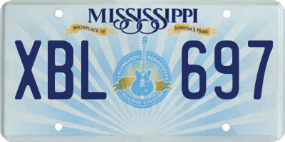 MS license plate XBL697