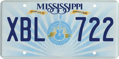 MS license plate XBL722