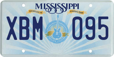 MS license plate XBM095