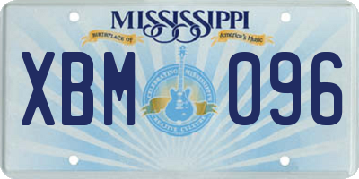 MS license plate XBM096