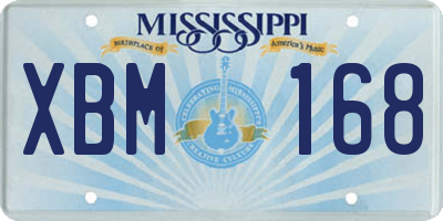 MS license plate XBM168