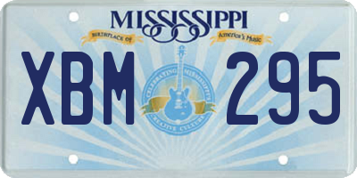 MS license plate XBM295