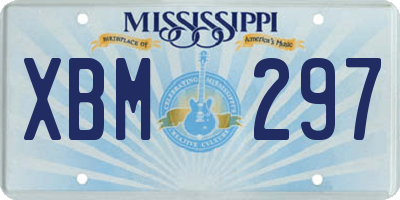 MS license plate XBM297