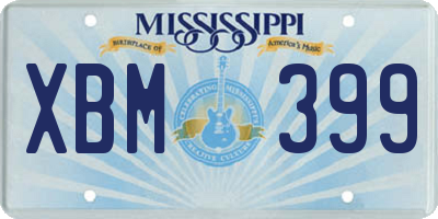 MS license plate XBM399