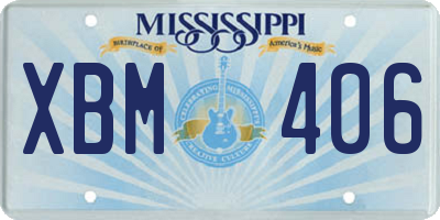 MS license plate XBM406