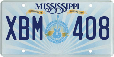 MS license plate XBM408