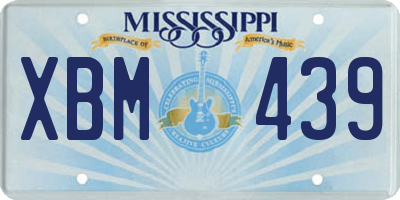 MS license plate XBM439