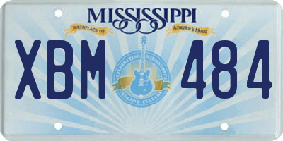 MS license plate XBM484