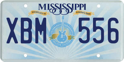 MS license plate XBM556