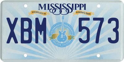 MS license plate XBM573
