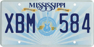 MS license plate XBM584