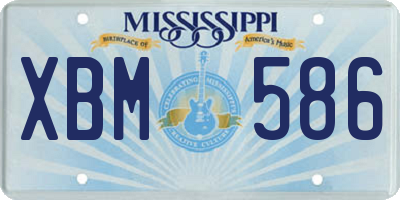 MS license plate XBM586
