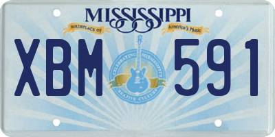 MS license plate XBM591