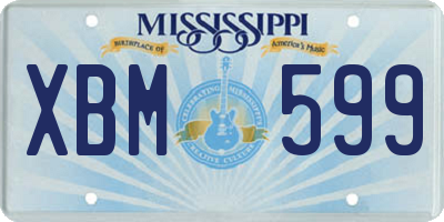 MS license plate XBM599