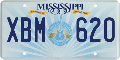 MS license plate XBM620