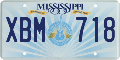 MS license plate XBM718