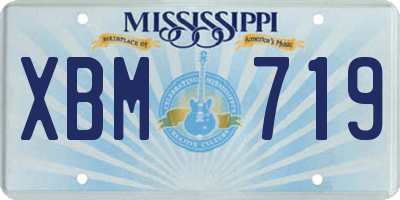 MS license plate XBM719