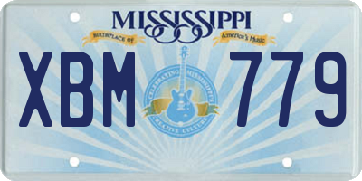 MS license plate XBM779