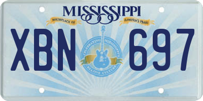 MS license plate XBN697