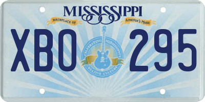 MS license plate XBO295