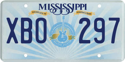 MS license plate XBO297
