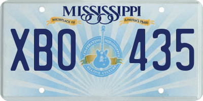 MS license plate XBO435