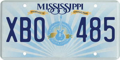 MS license plate XBO485