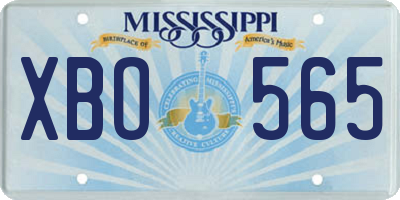 MS license plate XBO565